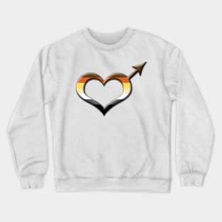 Heart-Shaped Gay Bear Pride Male Gender Symbol Crewneck Sweatshirt